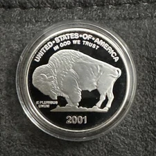 2001 National collector's Mint Coin with Indian and Buffalo Copy # BT6917