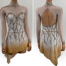 ice figure skating competition dress Gymnastics costume dance Dress dyeing