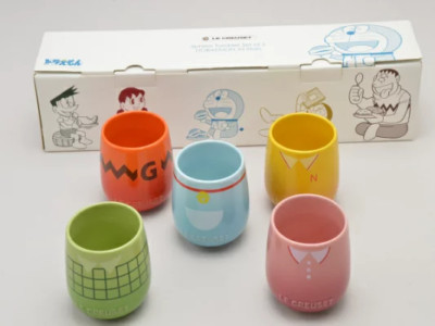 Le Creuset Sphere Tumbler (Pack of 5) Doraemon All Stars Cup From Japan