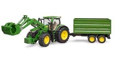 Genuine John Deere 7R 350 with Frontloader, Trailer. Play Set Gift Idea
