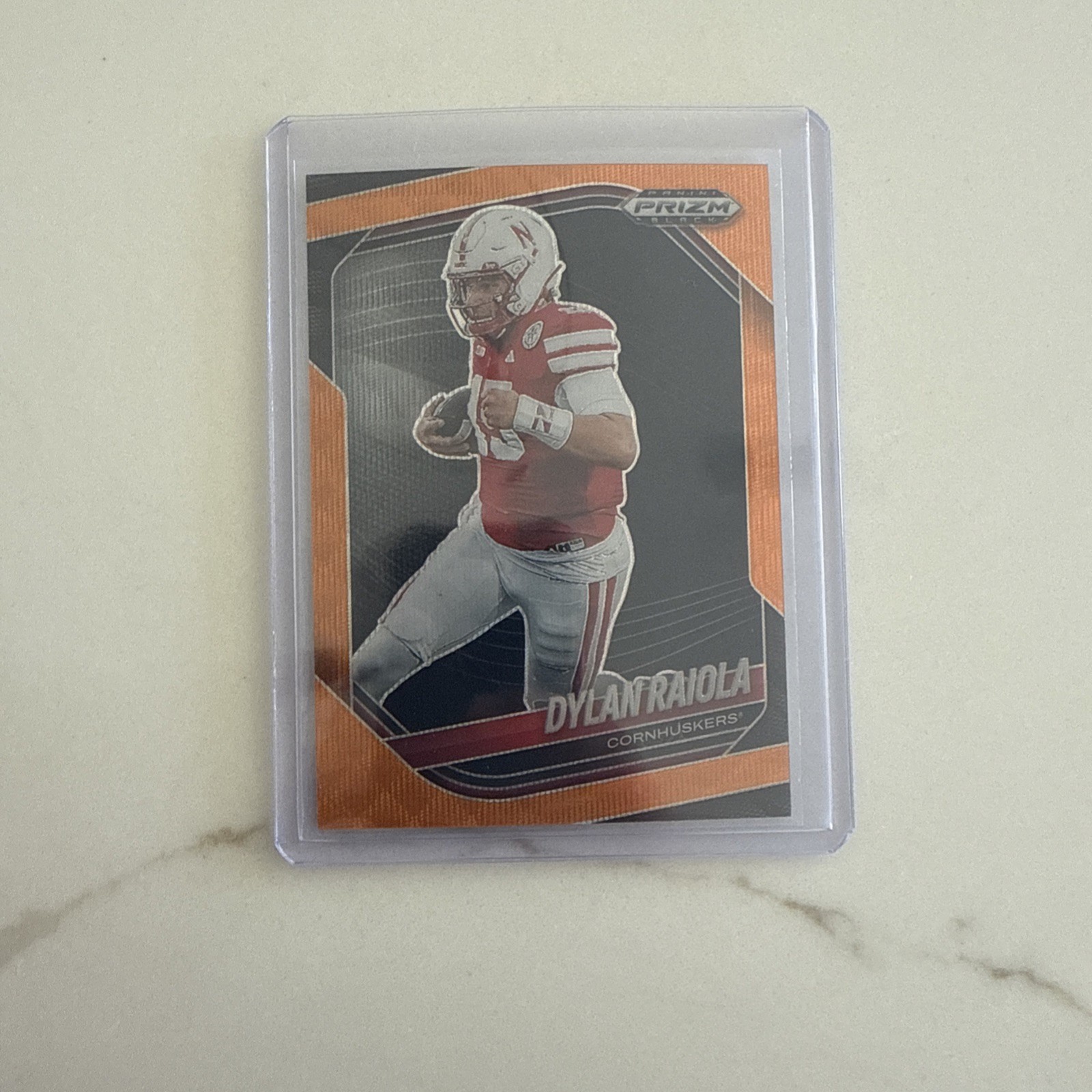 2025 Panini Prizm Black Dylan Raiola Orange Wave /60 #164
