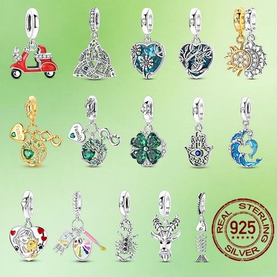 MULA 925 Sterling Silber DIY Charm Liebe Glück Leben Baum passen Frauen Armband