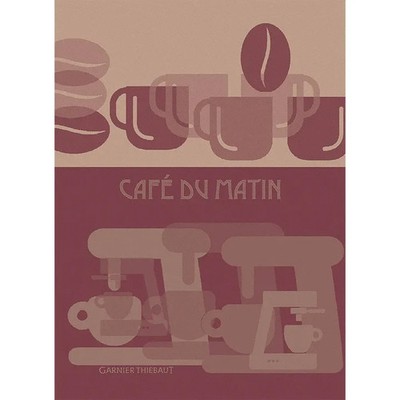 Garnier Thiebaut / Cafe Du Matin, Palissandre Towel NEW