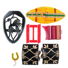 As is Lot c1940's Bakelite Belt buckle sets/pieces/etc rhinestones