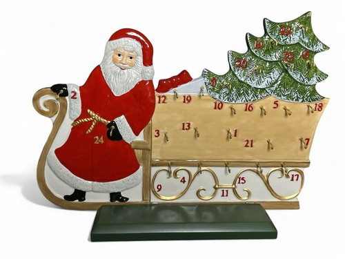 Villeroy & Boch CHRISTMAS TOYS MEMORY: ADVENT CALENDAR SANTA & SLEIGH In Box - Picture 2 of 7