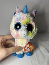 TY Beanie Boos - BLITZ the Unicorn (Glitter Eyes & Feet) (6 inch) -MWMTs Boo Toy