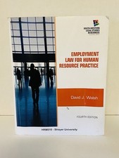 Employment Law for Human Resource NEW Textboo...
