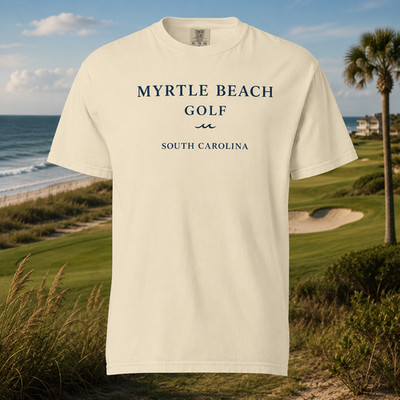 Myrtle Beach Golf Shirt Dad Gift Father South Carolina Premium Golf Tee