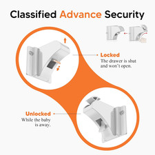 Magnetic Cabinet Locks Baby Proofing 20 2 Keys Child Proof Easy Adhesive Kitchen