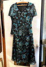 Jacques Vert Skirt & Blouse Two Piece Mother of The Bride Outfit Size 14