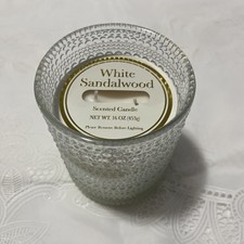 White Sandalwood Scented Candle 16oz 