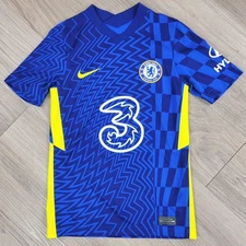 CHELSEA 2021 2022 LUCAS #14 HOME SHIRT FOOTBALL SOCCER JERSEY BOYS SMALL NIKE...