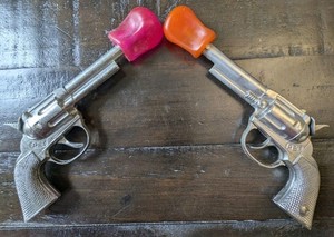 Vintage Hubley PET Cap Guns Set Of 2
