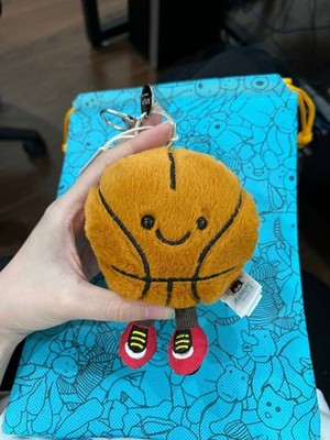 New 2026 Jellycat Basketball Keychain   Plush Bag Charm   Cute Gift - NWT
