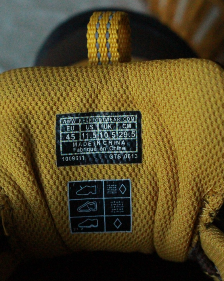 Scarpe da trekking Keen marrone giallo usate uomo 11 5M