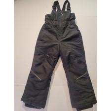 Swiss Tech Kids Black Insulated Snow Bib Overalls Ski Pants Size XS (4-5)
