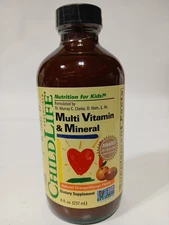 Multi Vitamin & Mineral, Natural Orange/Mango, 8 fl oz (237 ml) EXP 05/26