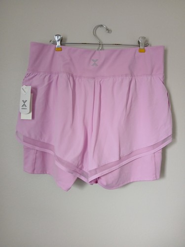 NWT Xersion Womens Active Wear Layered Shorts XL Midrise Quick Dry Pockets $37 - Picture 5 of 12