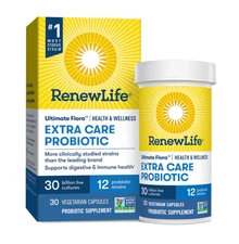 2pack Renew Life Ultimate Flora Extra Care Probiotic 30 billion CFU -120 Veg
