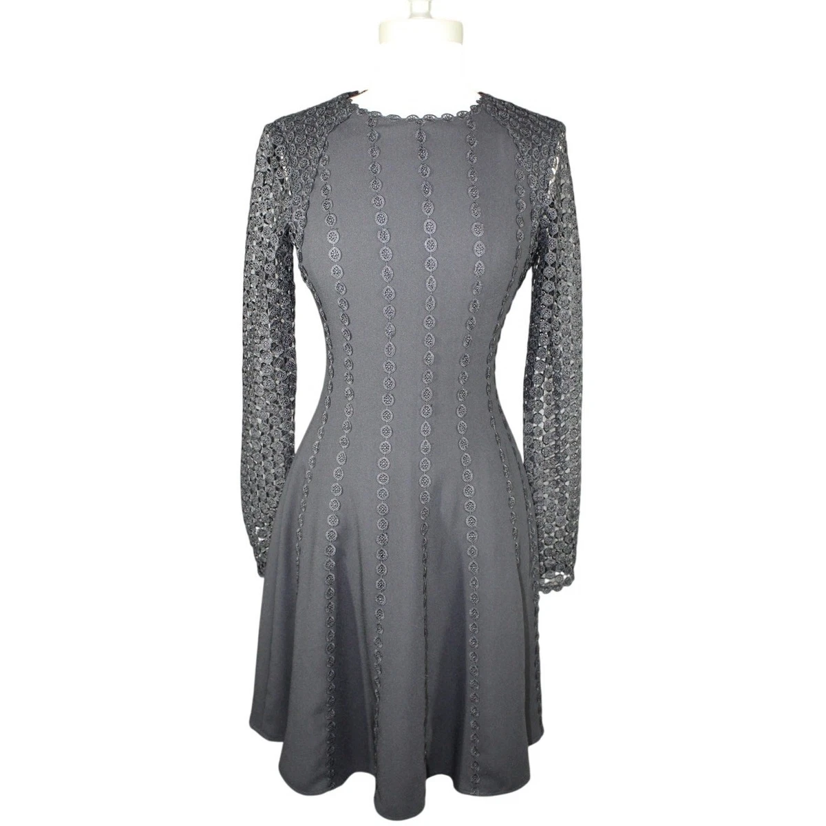knee length dresses for ladies Antonio Melani Black Lace Jumpsuit