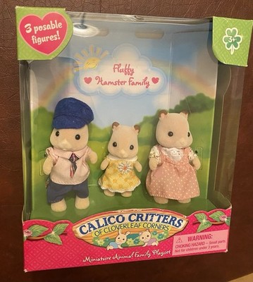 Calico Critters Fluffy Hamster Family CC1490 NIB Factory Sealed