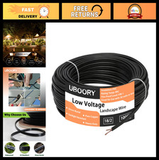 18 Gauge 2 Conductor 100FT Low Voltage Landscape Wire, Outdoor Direct Burial Cop