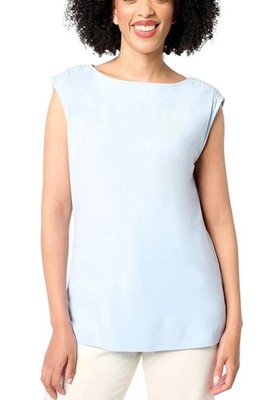 BEAUTIFUL by Lawrence Zarian Women's Refined Knit Shoulder TranqBlue