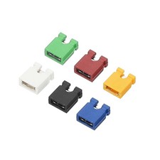 2.54mm Closed Short Circuit Cap Jumper Cap Connector, 6 Colors Pack of 120
