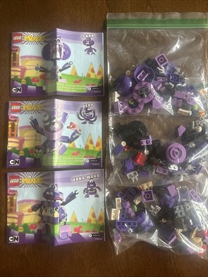 lego mixels lot, snax 41551, berp 41552, vakawaka 41553