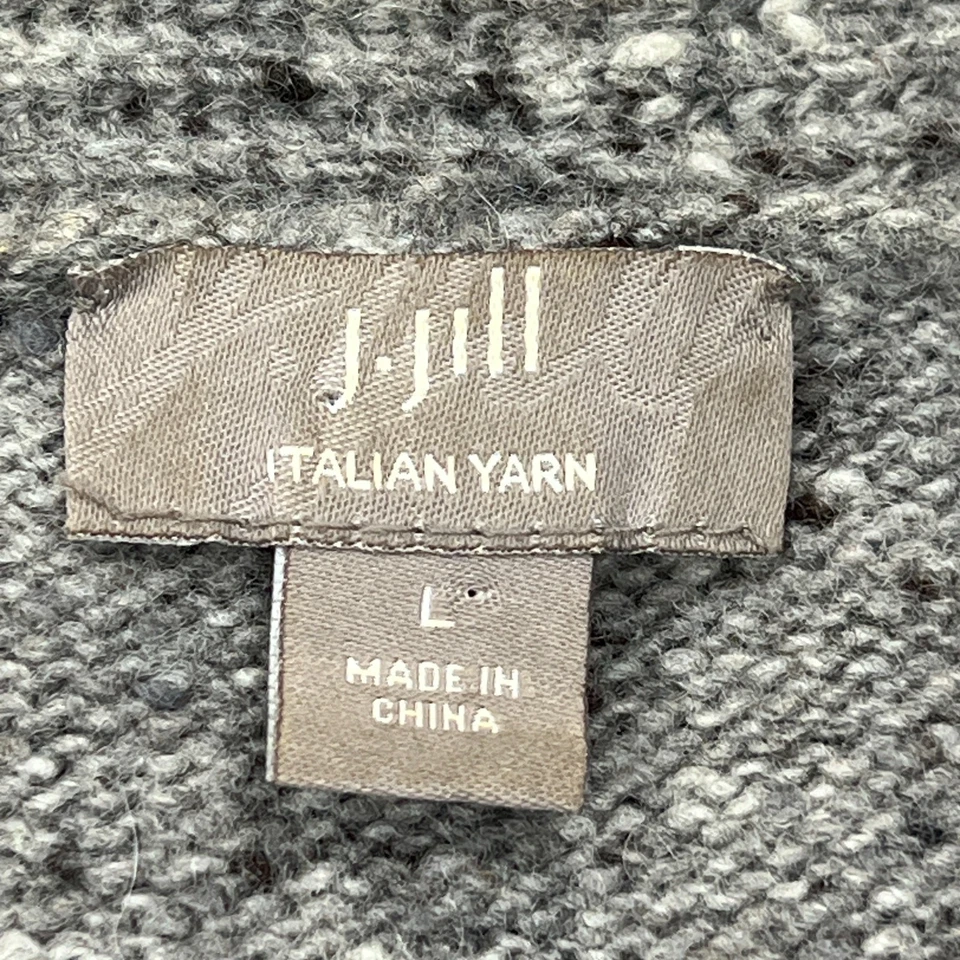 Cárdigan Jill Chaleco Para Mujer Grande Gris Lana Italiana Cachemira Abierto Sin Mangas Foto 2 de 4