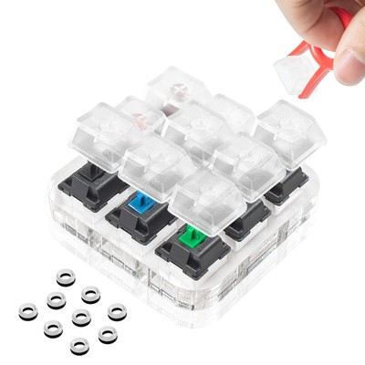 9-Key Cherry MX Switch Tester Mechanical Keyboard Testing Tool with Puller