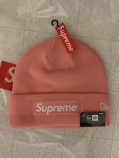 Supreme Box Logo Beanie Pink brand new