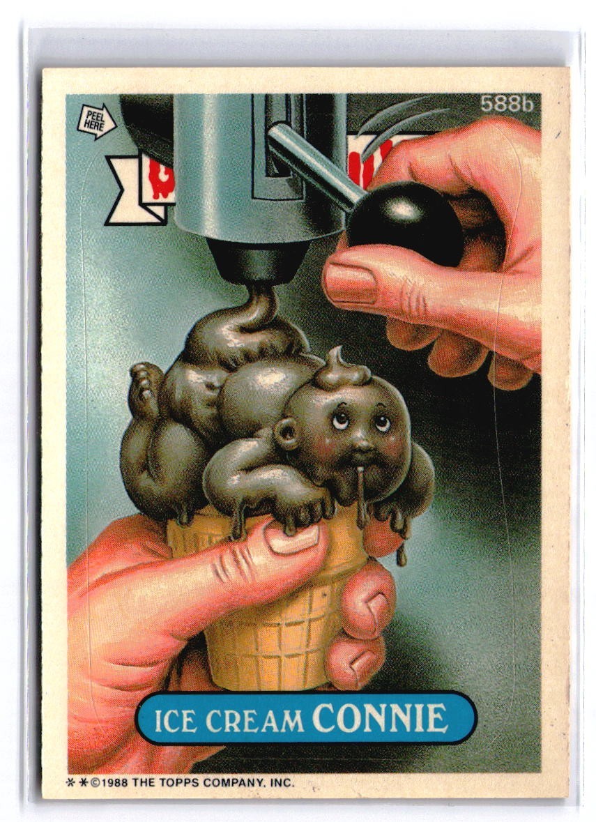 Ice Cream CONNIE #588b 1988 Garbage Pail Kids trading card — raw and PSA graded price guide