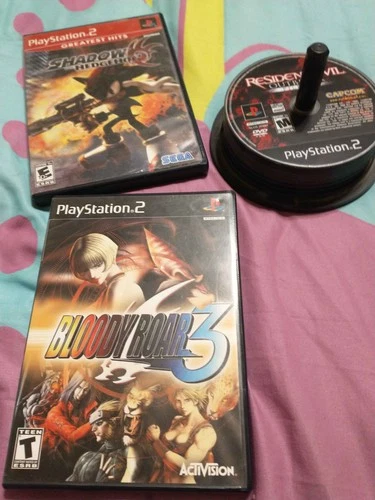 PS1/PS2/DC Game Disc Lot Untested - Resident Evil Outbreak File 2 Bloody Roar 3