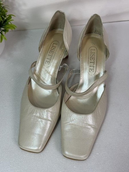 Women Lisette Heels Ivory Leather 37.5