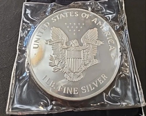 1986 Walking Liberty Large 1 Pound Fine Silver Eagle Coin Rare Date. Low Pop.