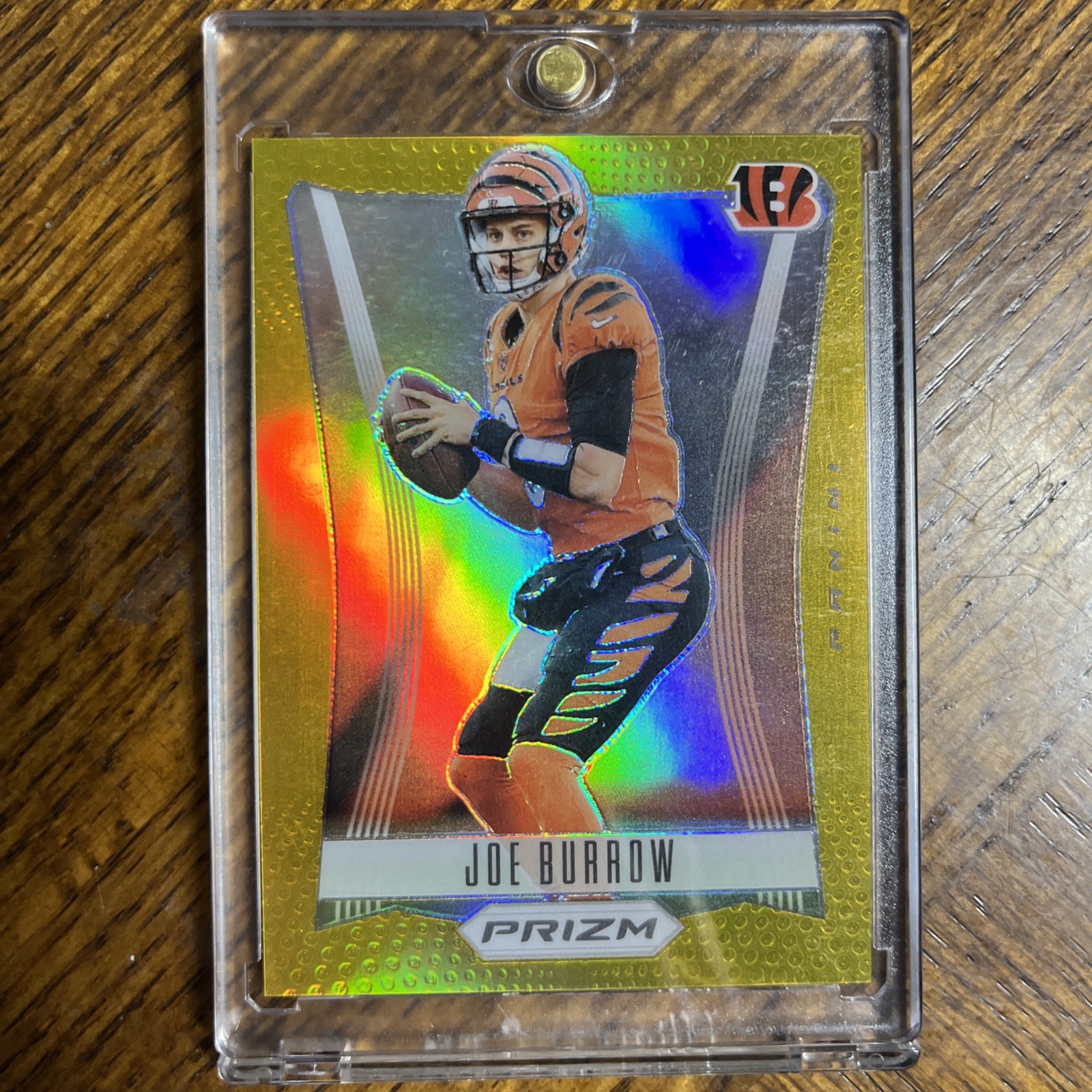 2023 Panini Prizm - Flashback Joe Burrow #PF-3 Gold Prizm /10