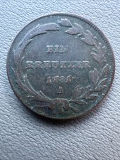 Ein Kreutzer 1781 A Coin 1 one Kreutzer Austrian 