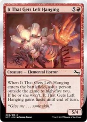 1x It That Gets Left Hanging - Foil MTG Unstable NM Magic Foil