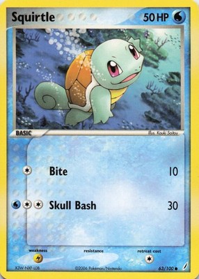 Squirtle - 063/100 Common Normal Crystal Guardians 63/100 MP