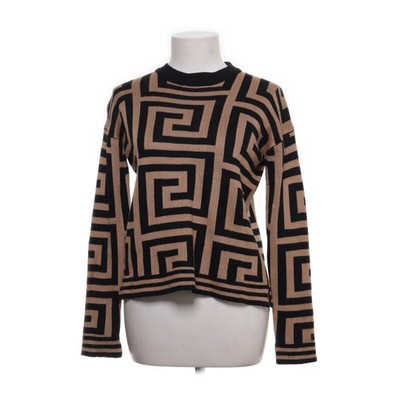 Visual Clothing Project, Strickpullover, Größe: XS, Beige/Schwarz, Chevron #LaZ