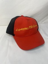 Disney Cars Lightning McQueen Hat Boy's One Size Red Black Pixar