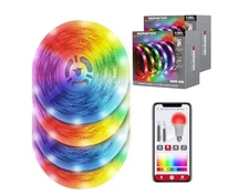 Monster Smart Lighting Indoor LED Light Strip, RGBIC Multicolor Flow LED Lights