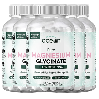 #ad Organics Ocean Pure Magnesium Glycinate Low Dose Zinc Chelated 90 Capsules US $85.99