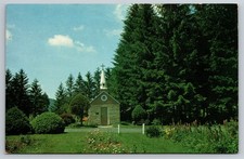 Vintage Postcard Our Lady Of The Pines Chapel Horse Shoe Run WV Magic Of Prayer