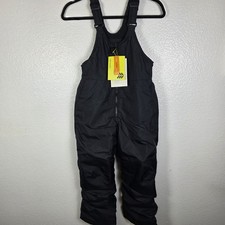 All In Motion Childs Black Wind  Water Resistant Snow Bib Size S