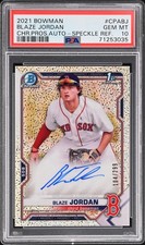 2021 BOWMAN CHROME PROSPECT AUTOS #CPABJ BLAZE JORDAN 104/299 PSA 10 AUTO