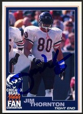 Jim Thornton #80 signed autograph auto 1999 Chicago Bears Fan Convention Card