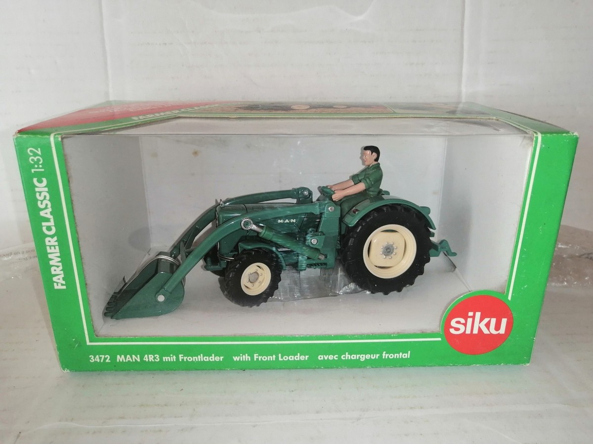 siku MAN 4R3 トラクター 1:32 SIKU 1/32 TRATTORE MAN 4R3 MIT FRONTLADER FARMER CLASSIC REF.3472
