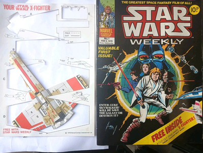 STAR WARS WEEKLY #1 (1978) Marvel Comics UK Reprints With X-Fighter Free Gift